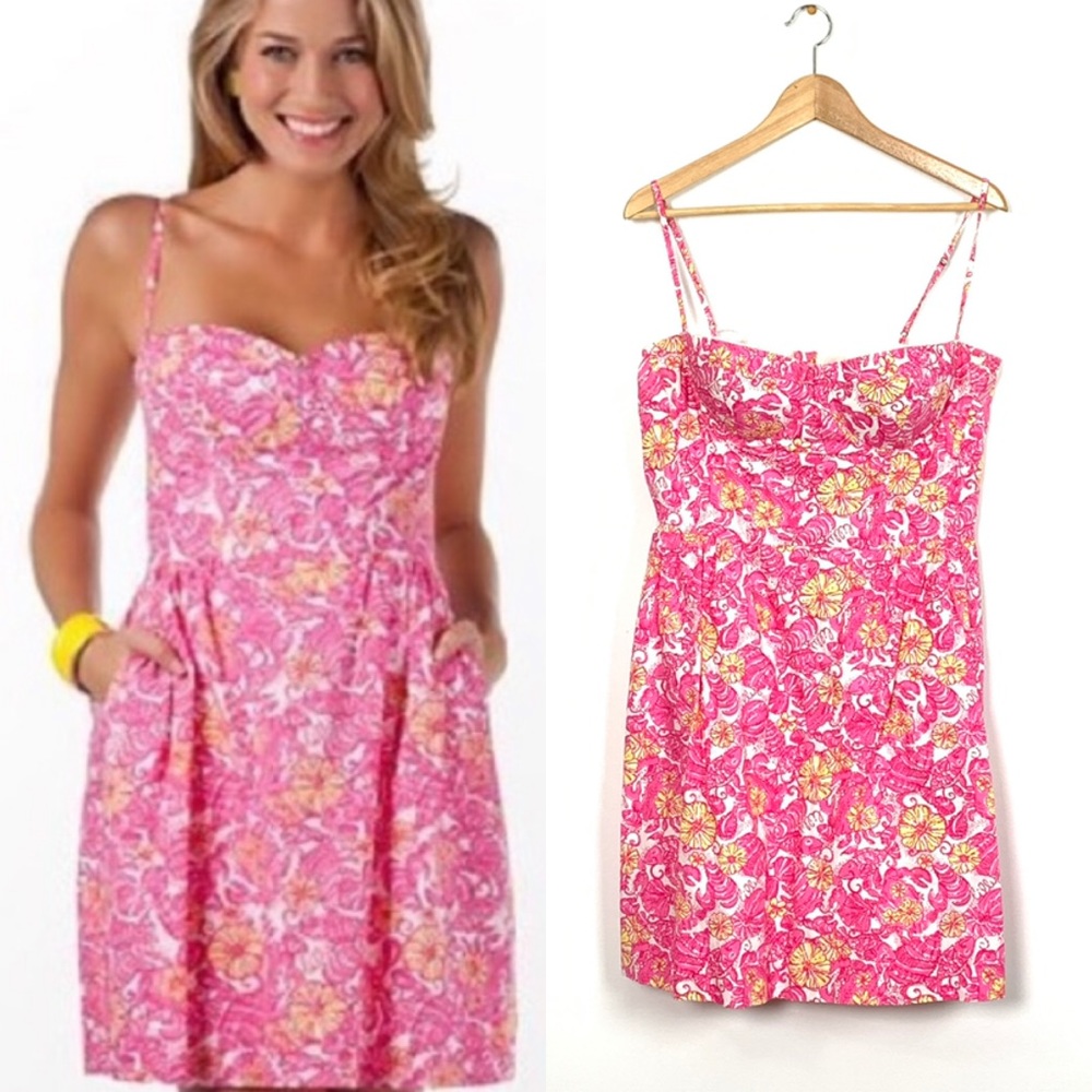 Lilly Pulitzer Pink Georgie Chum Bucket Dress